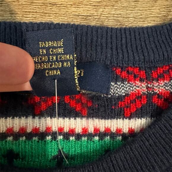 NEW FOREVER 21 Ugly Christmas Sweater "Snow Cool" Fair Isle Red Green Blue Soft - Picture 7 of 16